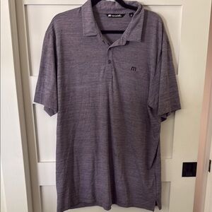 Men's Gray/Purple Polo Shirt by Travis Mathew